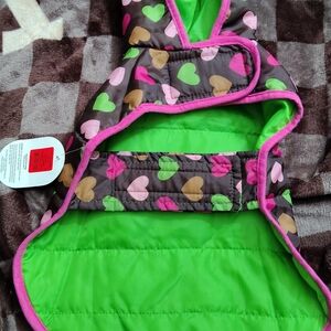 Top Paw Green and Pink Dog Jacket